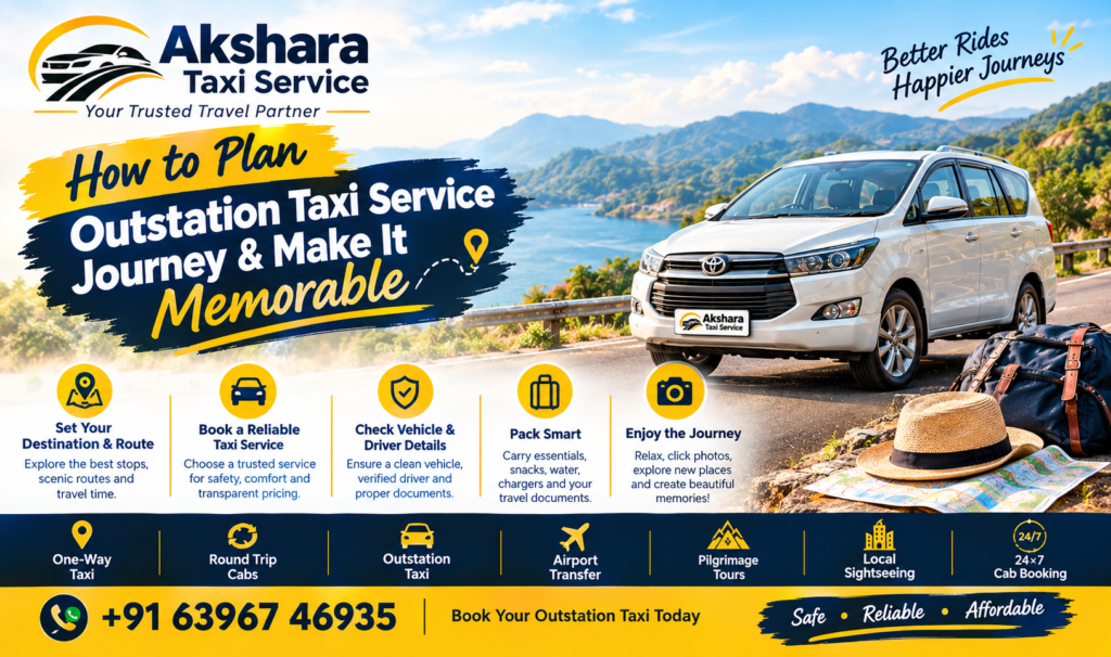 How to Plan Outstation Taxi Service Journey & Make It Memorable